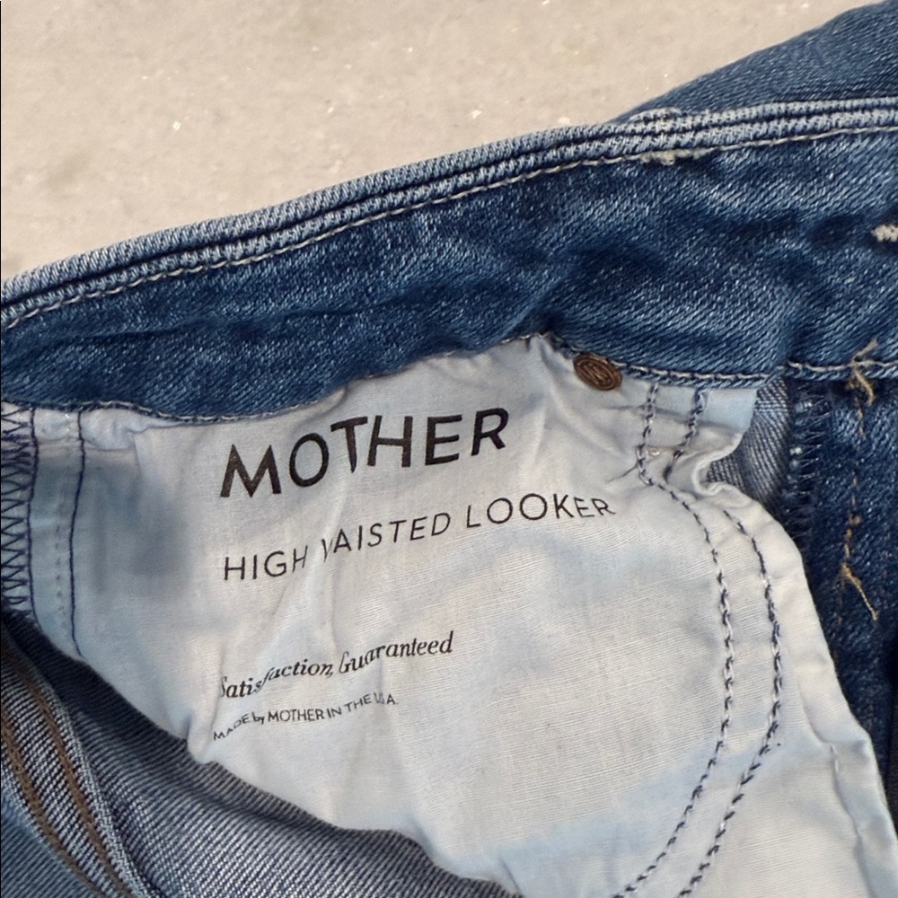 MOTHER Skinny High Waisted Looker Jeans Size 27 LIKE NEW - Picture 4 of 7